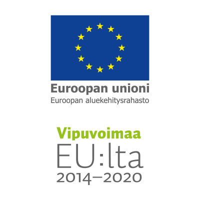 Euroopan unioni - Euroopan aluekehitysrahasto ja Vipuvoimaa EU:lta logot
